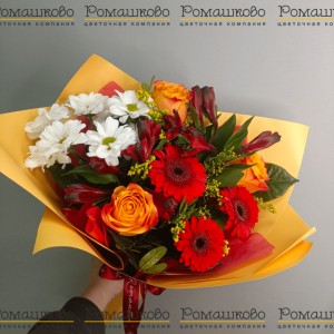 Превью Букет из гербер «Весенний полет»