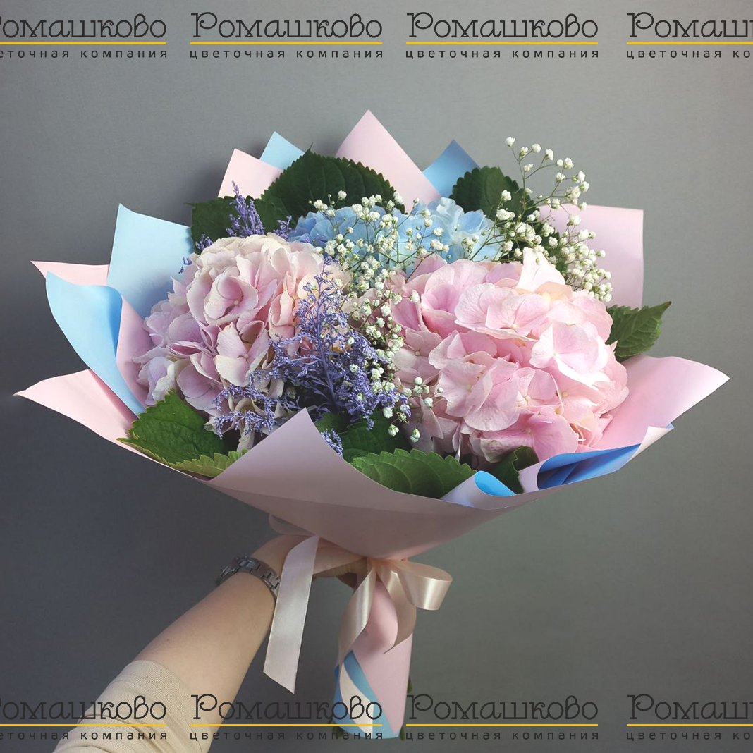 Букет из 3 гортензий