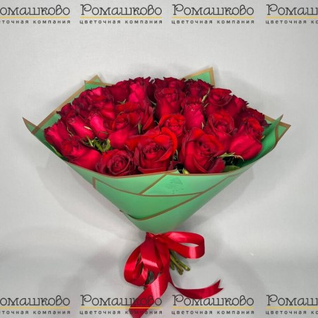 Букет из красных роз Кения за 2 850 - «Ромашково» в Красноярске