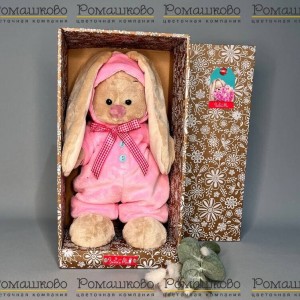 Превью Зайка Ми в меховом комбинезоне