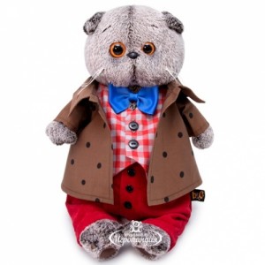 Превью Кот Басик в костюме с бантом