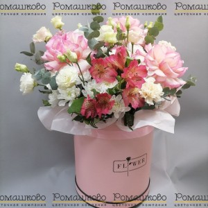 Превью Шляпная коробка цветов «Ясное утро»