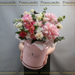 Превью Шляпная коробка цветов «Ясное утро»