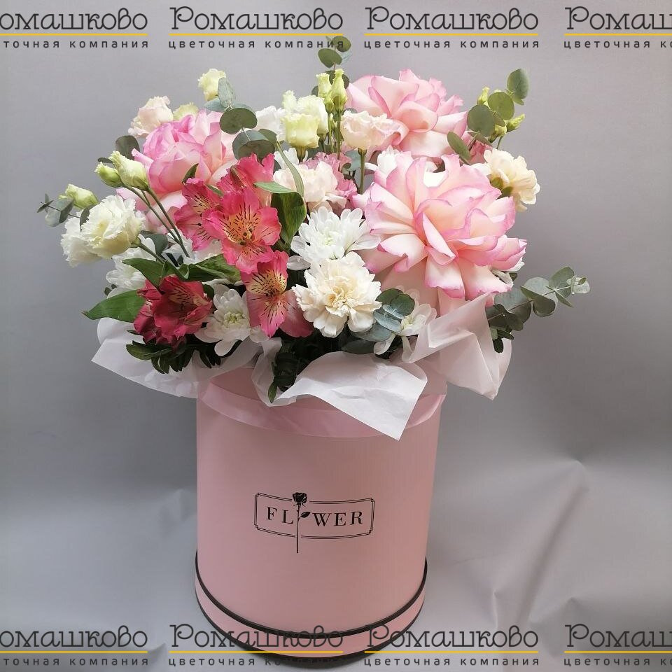 Шляпная коробка цветов «Ясное утро»