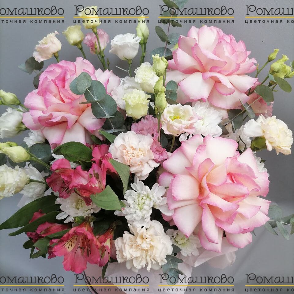 Шляпная коробка цветов «Ясное утро»