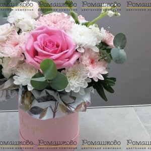 Превью Шляпная коробка цветов «Летний вечер»