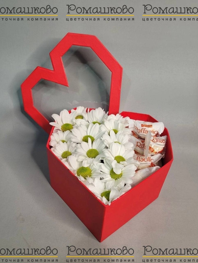 Шляпная коробка цветов с цветами «Сладкая любовь»