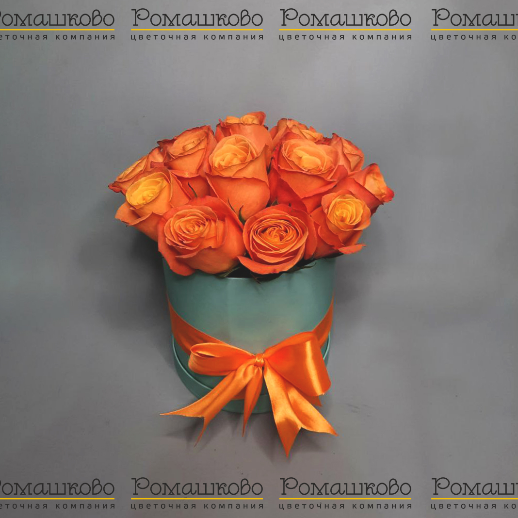 Шляпная коробка цветов «Осенний вихрь»