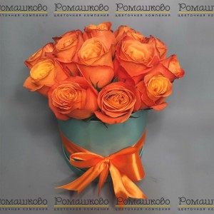 Превью Шляпная коробка цветов «Осенний вихрь»