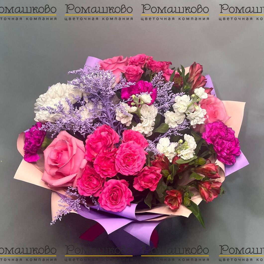 Букет авторский «Сиреневое небо»