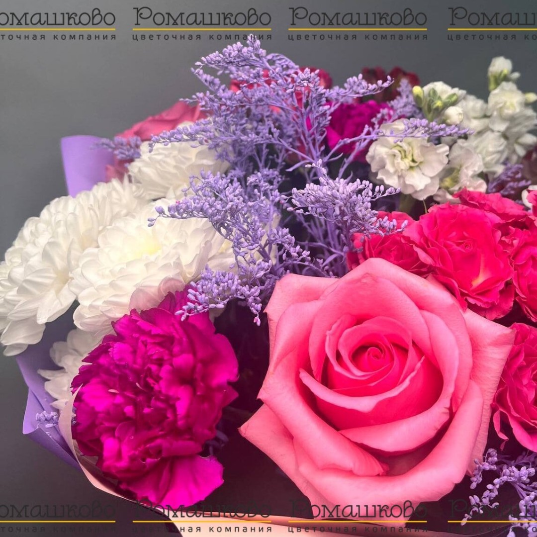 Букет авторский «Сиреневое небо»