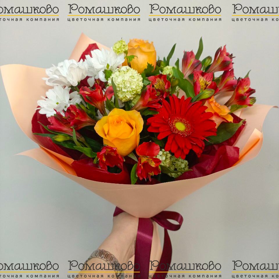 Букет авторский «Красный бархат»