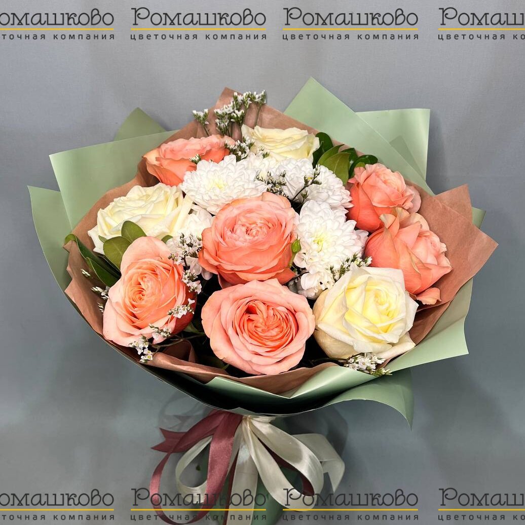 Букет авторский «Медовый пух»