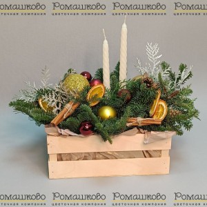 Превью Новогодняя композиции с апельсинами