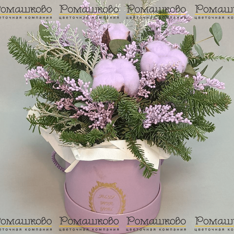 Новогодняя композиции с пожеланием