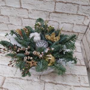 Превью Новогодняя композиция в чаше