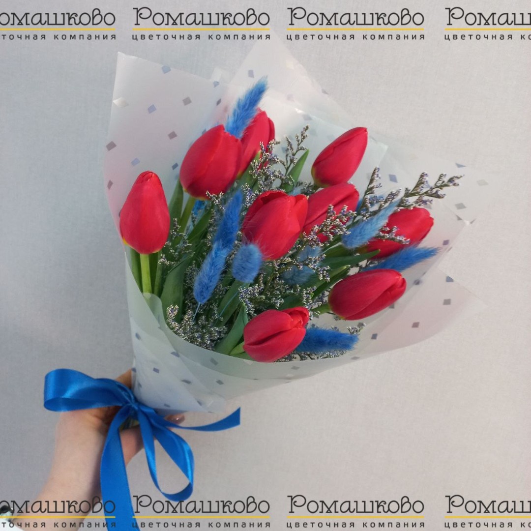 Букет из тюльпанов «Оттенки любви»