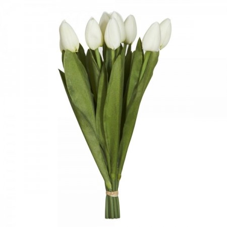 Букет из 9 белых тюльпанов за 1 850 - «Ромашково» в Красноярске