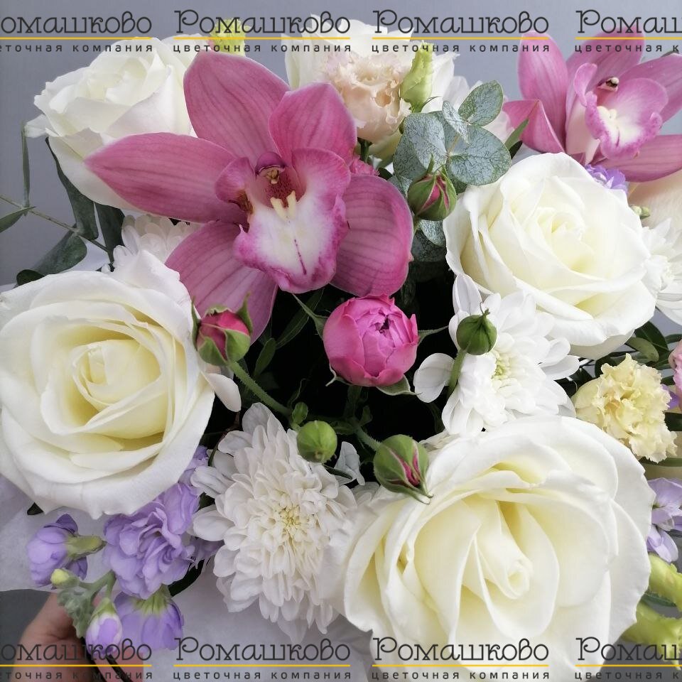 Шляпная коробка с цветами «Русский балет»