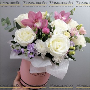 Превью Шляпная коробка с цветами «Русский балет»