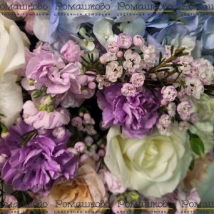 Превью Букет из гортензий «Сахарная вата»