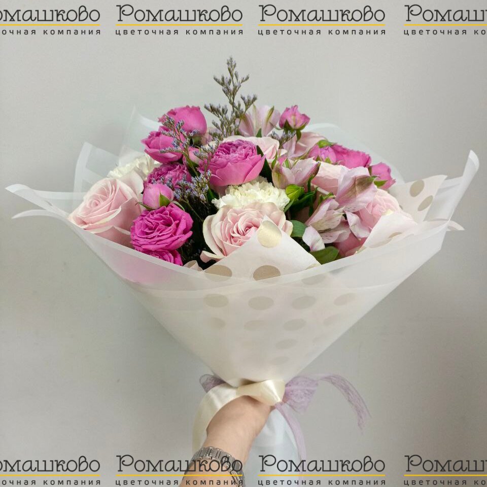 Букет «Оттенки розового»