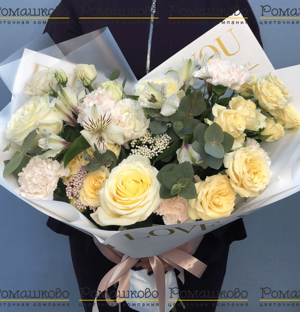 Букет из розы «Нежное сияние»