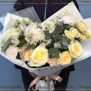 Превью Букет из розы «Нежное сияние»
