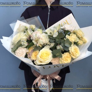 Превью Букет из розы «Нежное сияние»