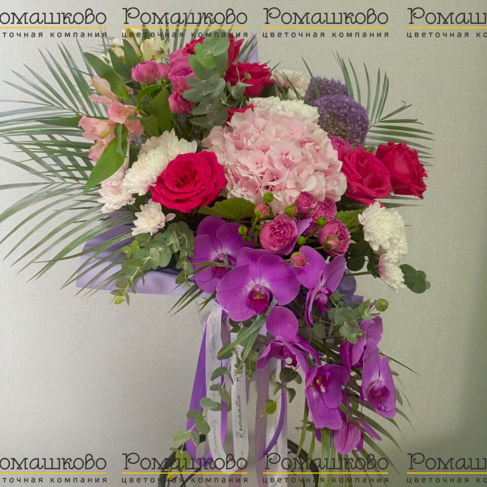 Авторский букет «Розовый туман»