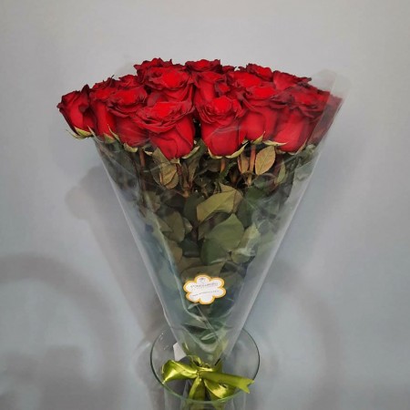 Букет из 25 роз Эксплорер 80см за 4 690 - «Ромашково» в Красноярске