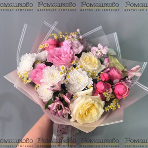 Превью Букет и роз «Бургундия»