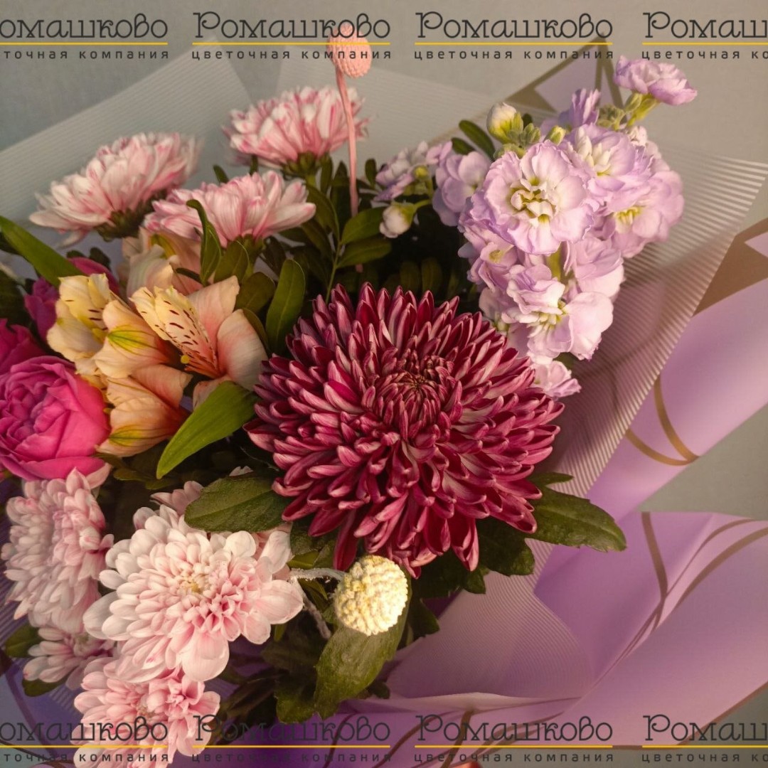 Букет «Розовая призма»