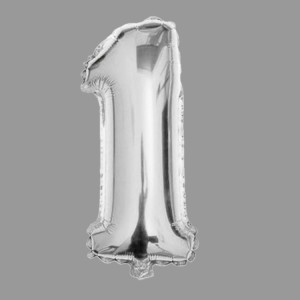 Превью Шары фольга цифры серебро