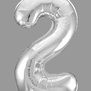 Превью Шары фольга цифры серебро