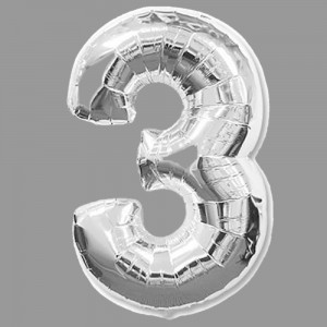 Превью Шары фольга цифры серебро