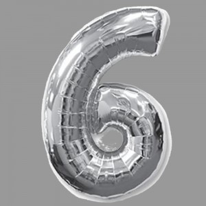 Превью Шары фольга цифры серебро
