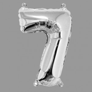 Превью Шары фольга цифры серебро