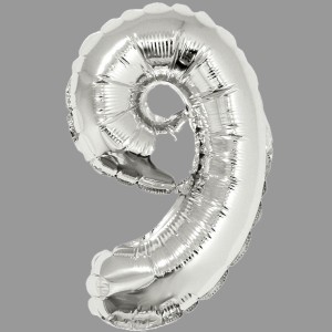 Превью Шары фольга цифры серебро