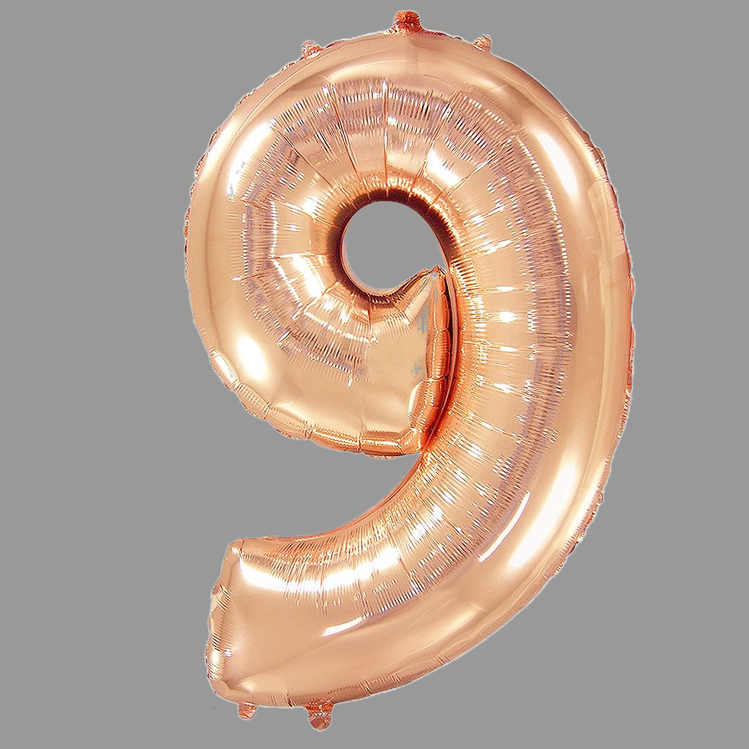 Шары фольга цифры золото