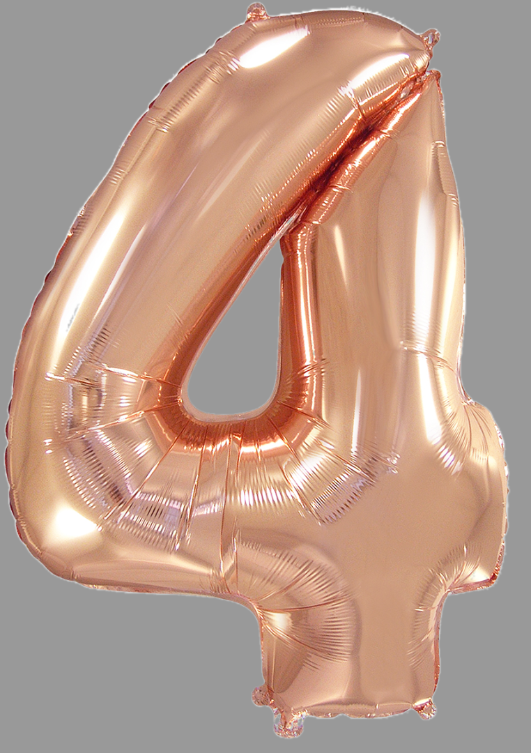 Шары фольга цифры золото