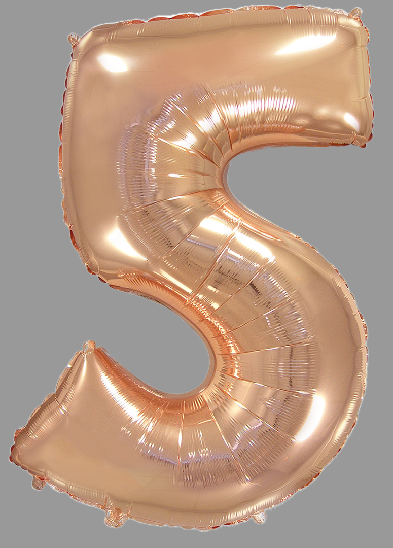 Шары фольга цифры золото