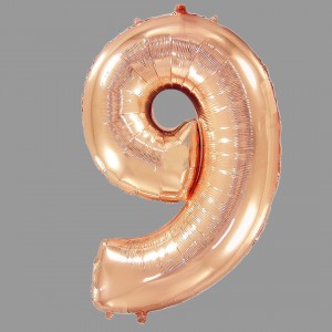 Превью Шары фольга цифры золото