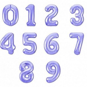 Превью Шары фольга цифры фиолетовый
