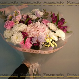 Превью Букет из гортензий «Айсен»