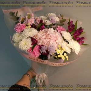 Превью Букет из гортензий «Айсен»