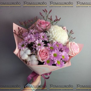 Превью Букет из хризантем «Феличе»