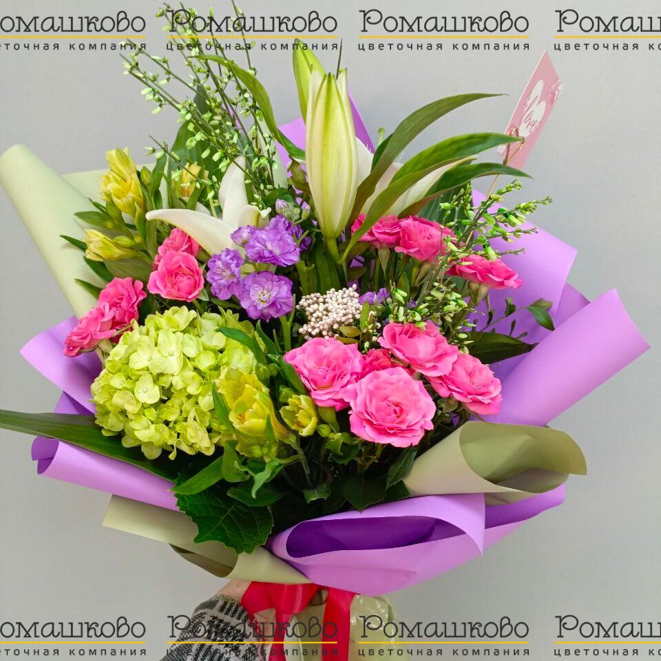 Букет из гортензий «Лукилл»