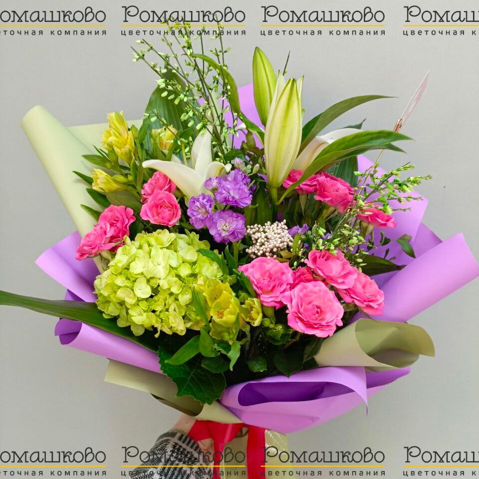 Букет из гортензий «Лукилл»