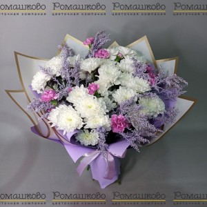 Превью Букет из хризантем «Вивьен»